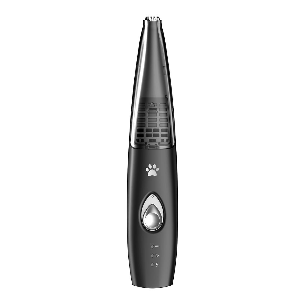 Pelov Auto-Vacuum Pet Paw Trimmer – Quiet Ceramic Blade with Removable Hair Collection Chamber