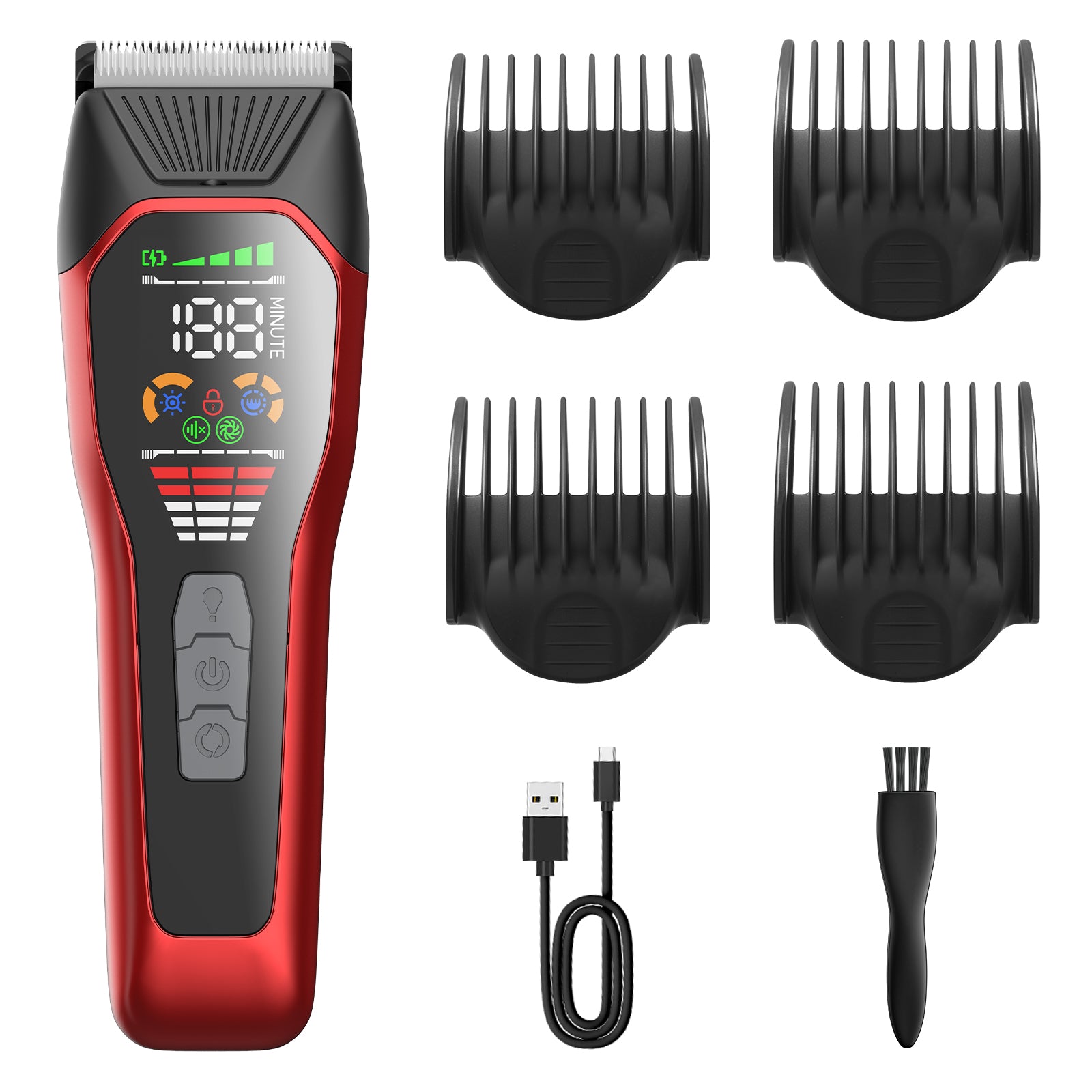 Pelov Pet Grooming Clipper – 50mm Wide Blade, 6500RPM Powerful Motor, 2-Speed Adjustable for Thick & Long Fur