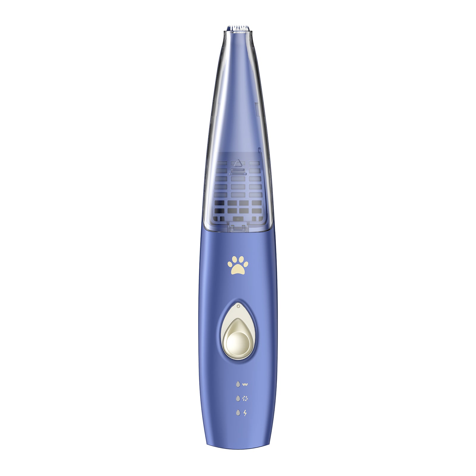 Pelov Auto-Vacuum Pet Paw Trimmer – Quiet Ceramic Blade with Removable Hair Collection Chamber