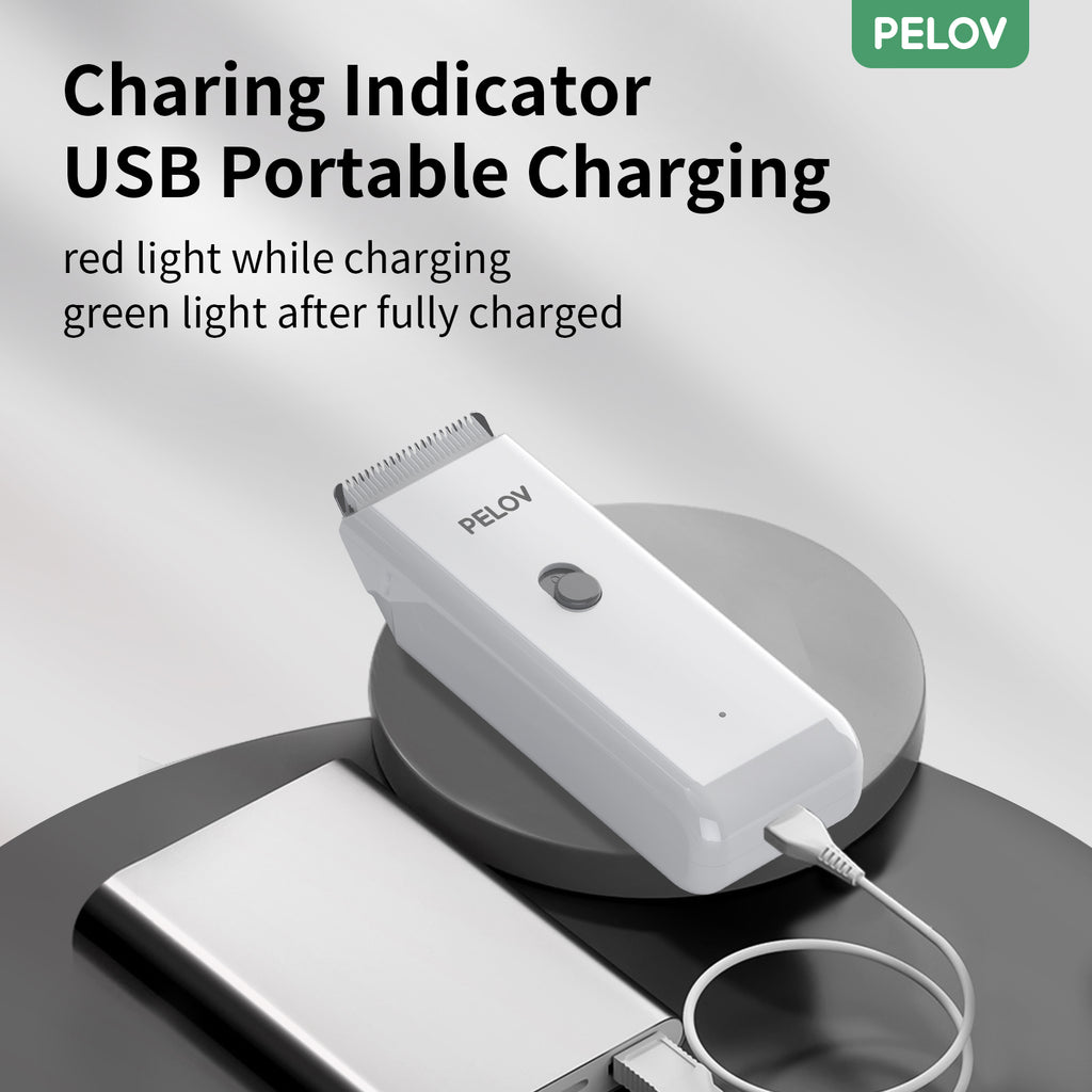 Pelov Pet Hair Clipper – Ceramic Blade, Quiet Low-Noise, IPX7 Waterproof & Compact Design