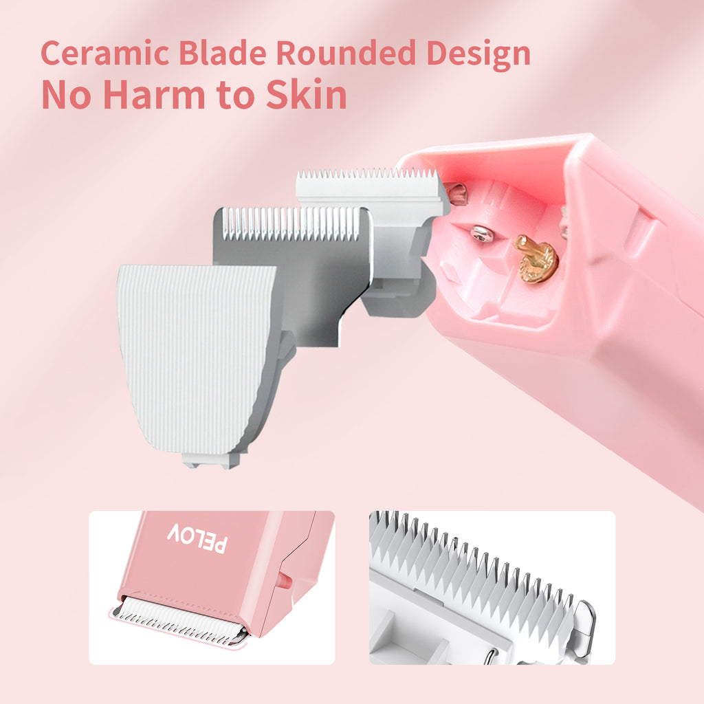 Pelov Pet Hair Clipper – Ceramic Blade, Quiet Low-Noise, IPX7 Waterproof & Compact Design