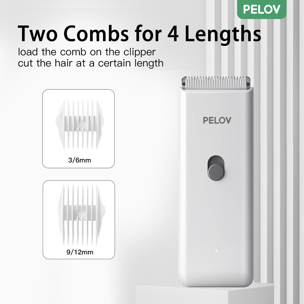 Pelov Pet Hair Clipper – Ceramic Blade, Quiet Low-Noise, IPX7 Waterproof & Compact Design